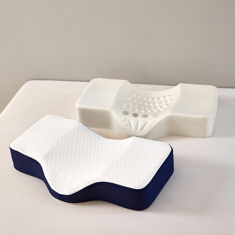 Memory Foam Orthopedic Pillow Neck Pain - وسادة تدليك مقعرة للعنق مصنوعة من