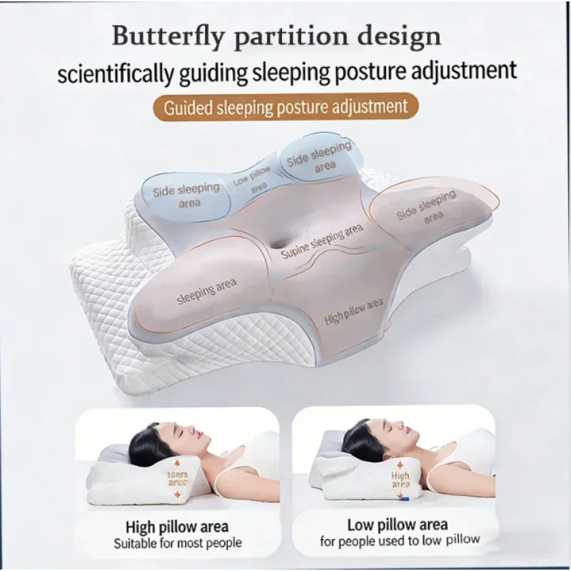 Memory Foam Orthopedic Pillow Neck Pain - وسادة سرير طبية من الفوم المبرد