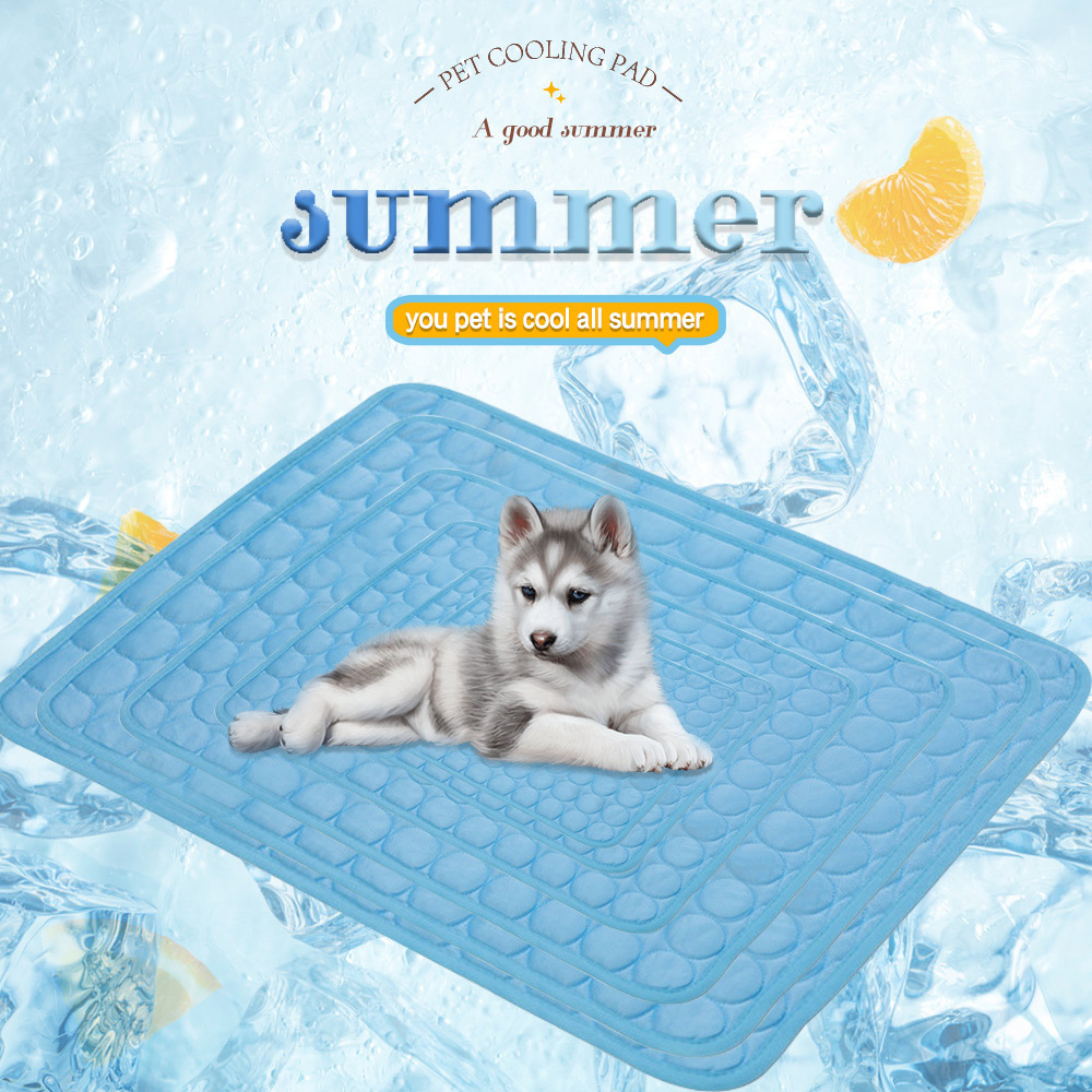 Cooling Blanket Hot Sleepers - بساط تبريد صيفي للحيوانات الأليفة، مناسب