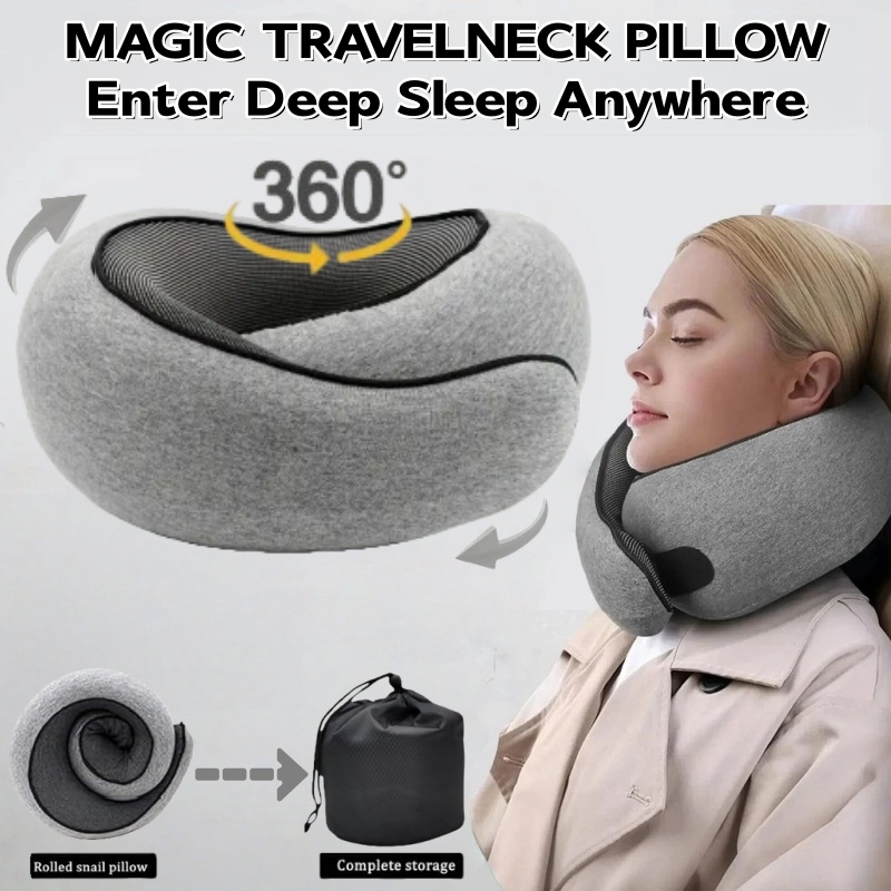 Anti Snore Contour Pillow - وسادة سفر محمولة على شكل حرف