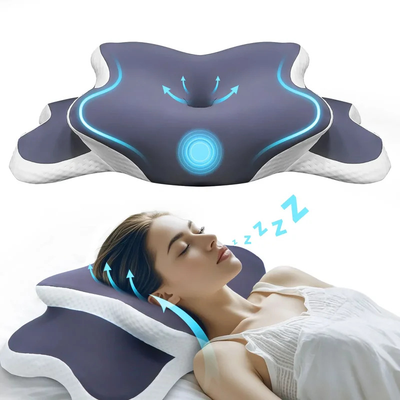 Memory Foam Orthopedic Pillow Neck Pain - وسادة من الفوم الذاكر، وسادة عنقية