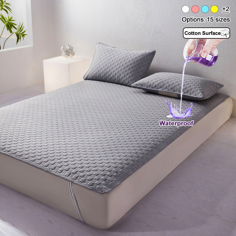 Waterproof Mattress Protector Breathable - غطاء وسادة مقاوم للماء مع 4