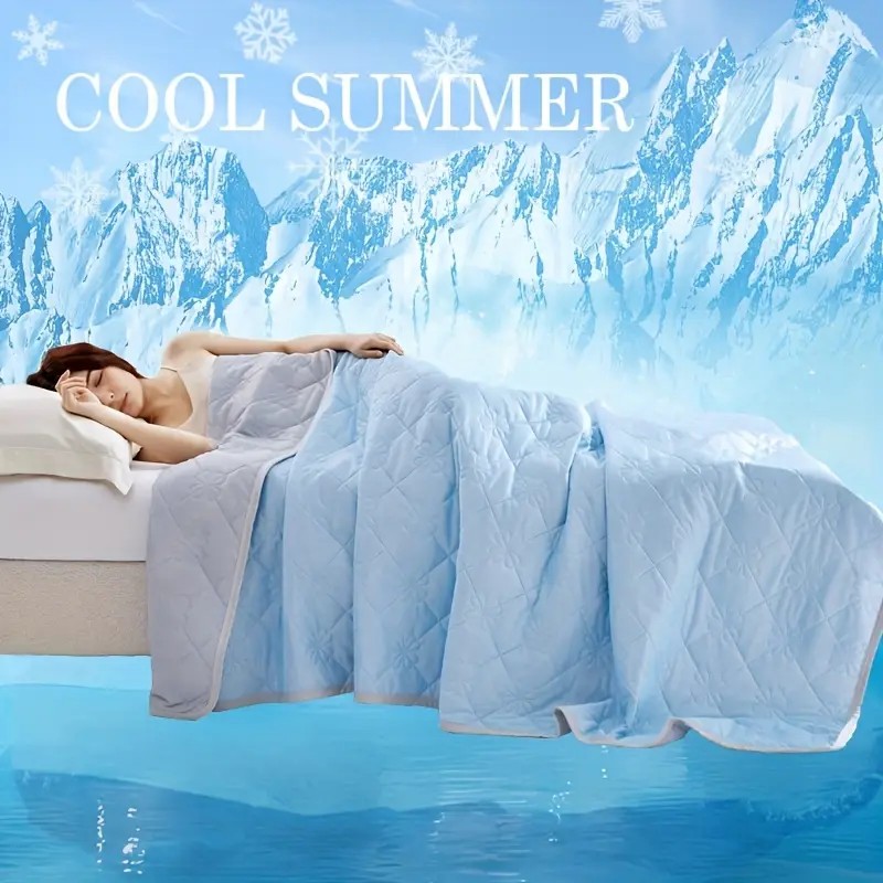 Cooling Blanket Hot Sleepers - بطانية تبريد كبيرة مزدوجة الجوانب، ناعمة