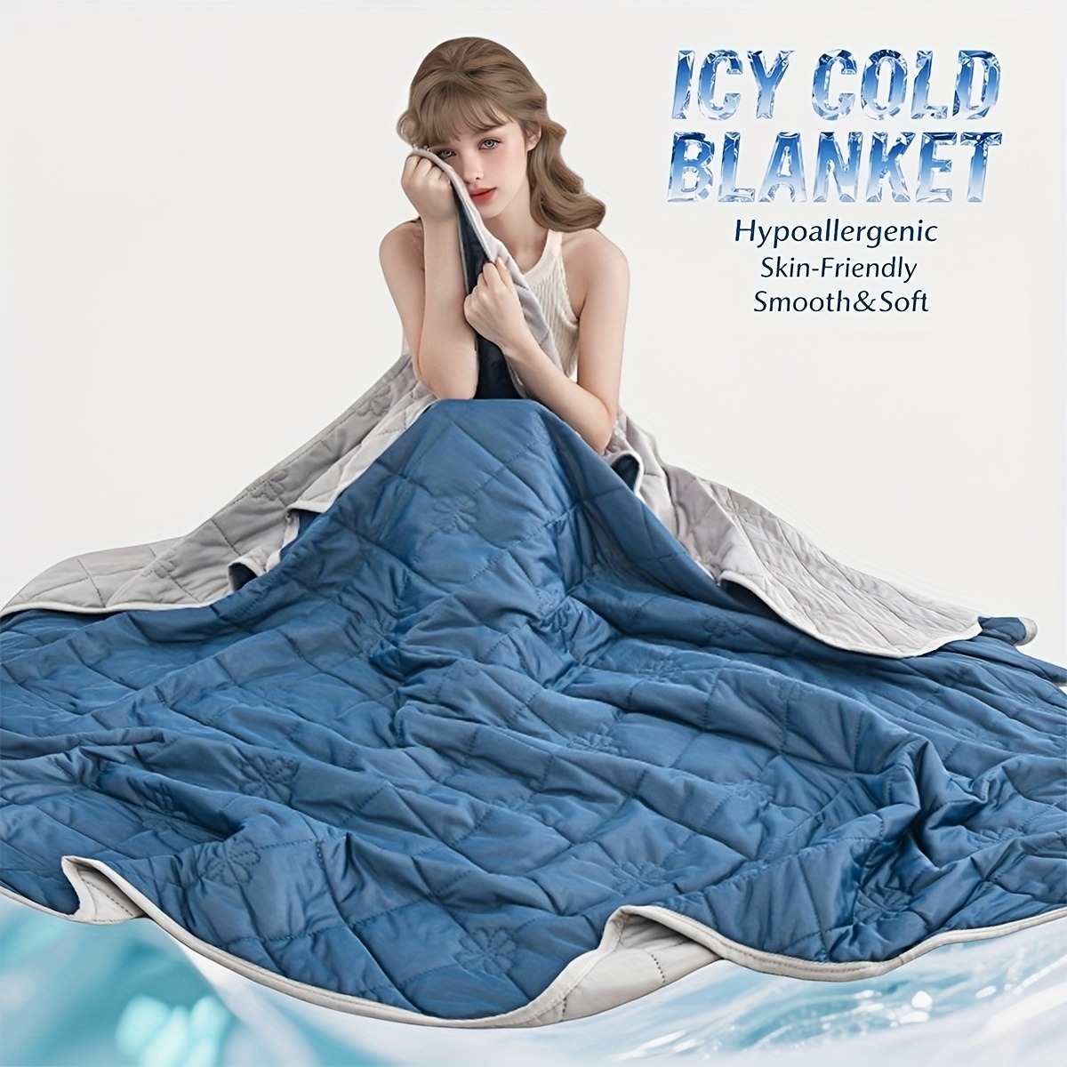 Cooling Blanket Hot Sleepers - بطانية تبريد للنوم في الأجواء الحارة،