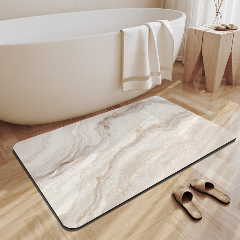 Quick Dry Diatomite Bath Mat - دياتومي الأرض حمام حصيرة الحمام ماصة