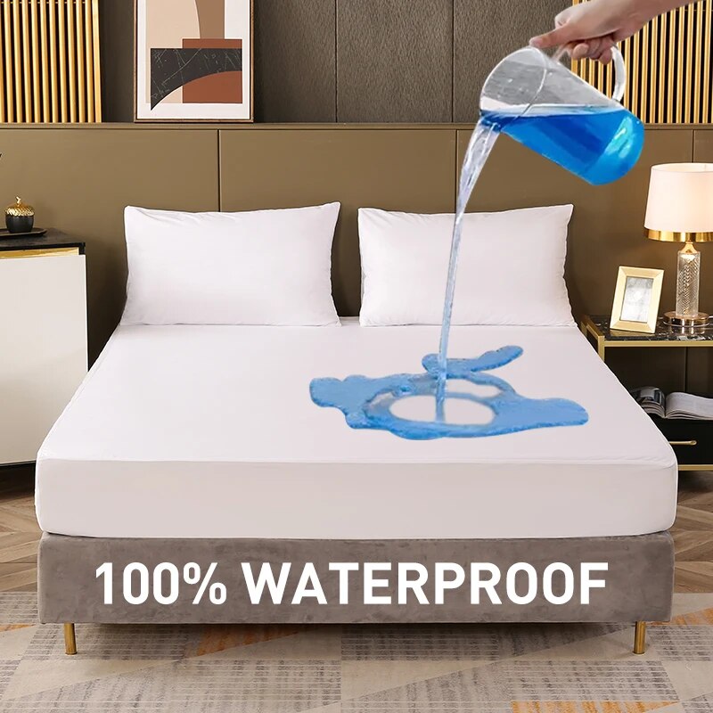 Waterproof Mattress Protector Breathable - مقاوم للماء المجهزة ورقة غطاء الفراش
