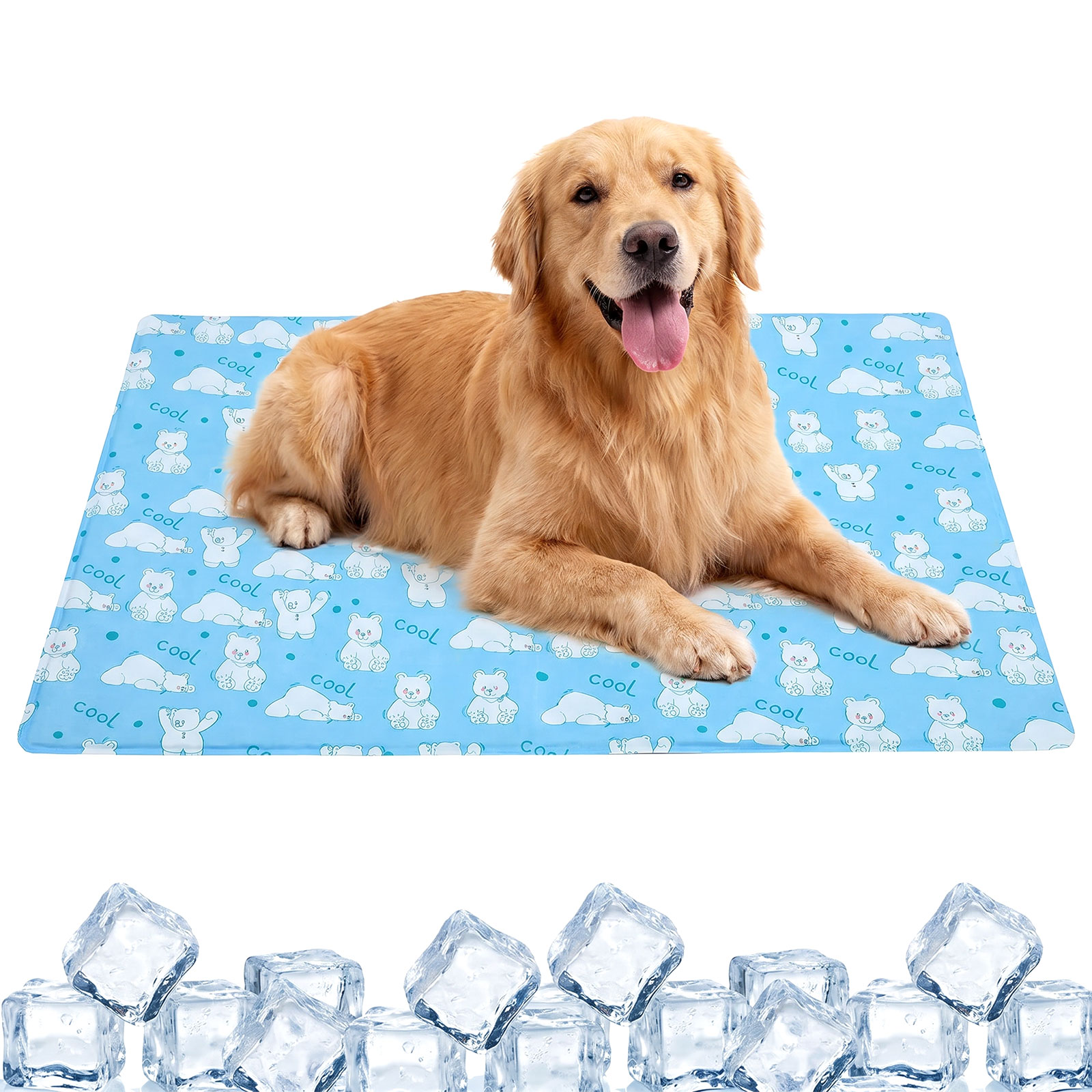 Cooling Blanket Hot Sleepers - بساط تبريد ذاتي للكلاب، بساط نوم