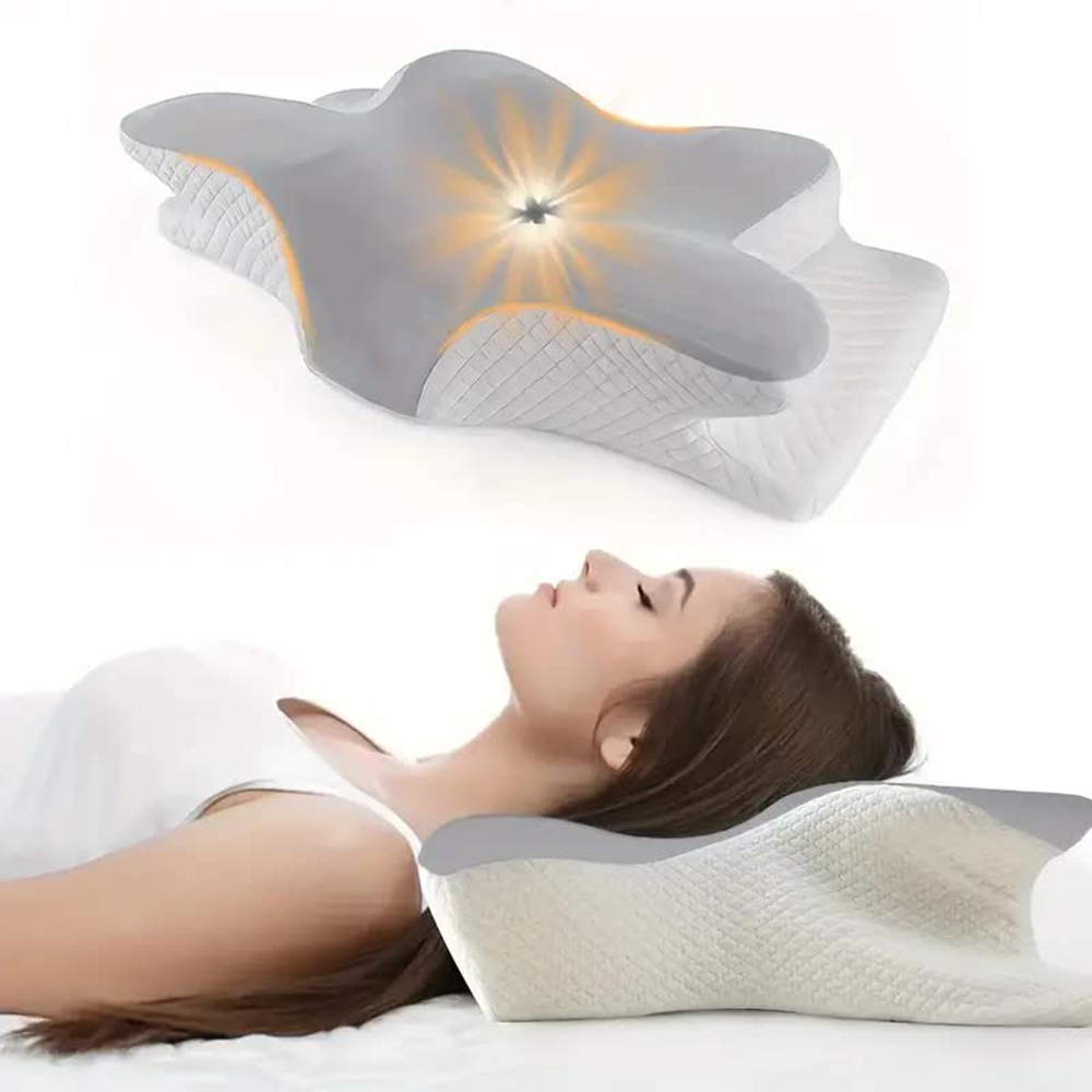 Memory Foam Orthopedic Pillow Neck Pain - الوسائد رغوة الذاكرة فراشة على شكل
