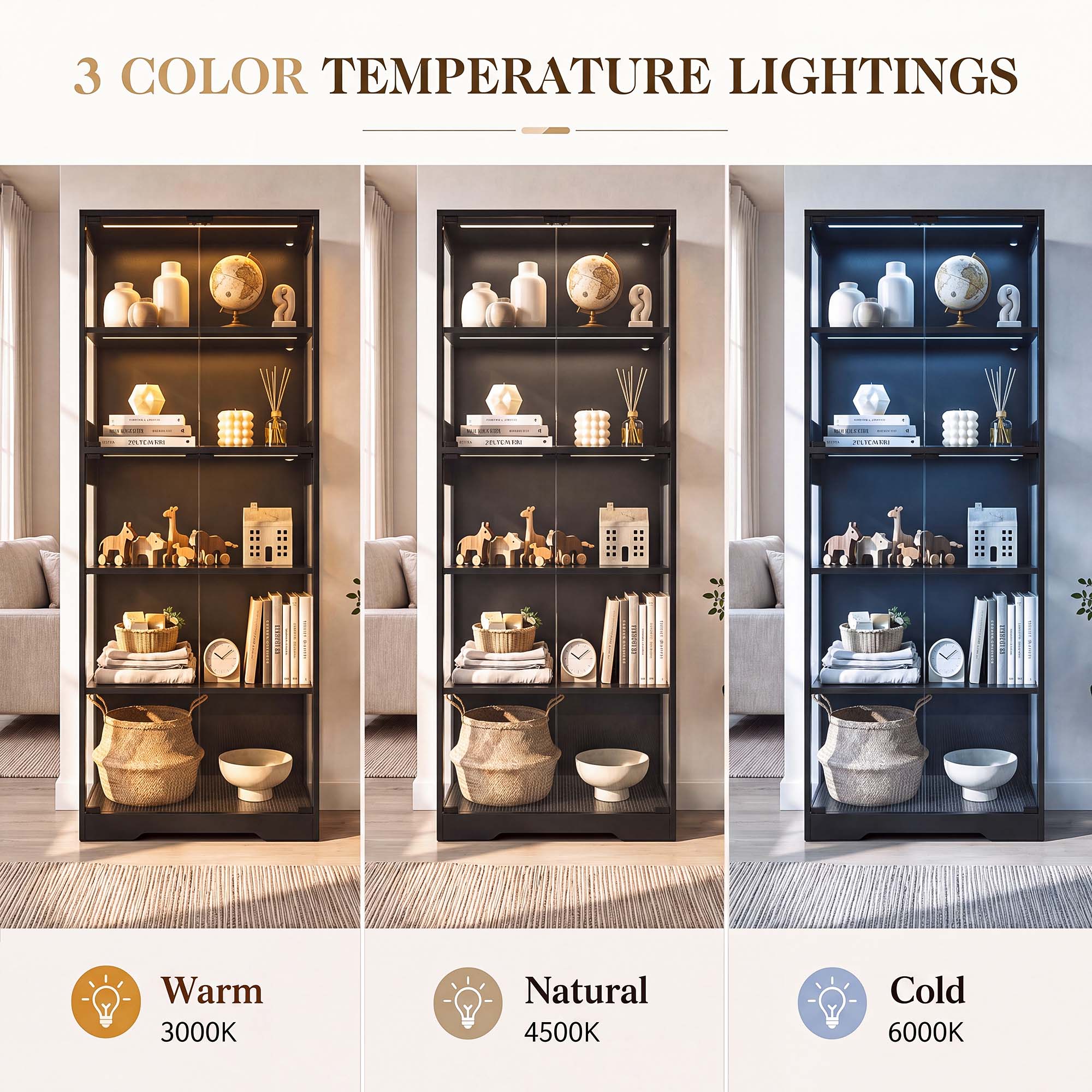 خزانة عرض TCGBKAF ذات 5 طبقات  - مراجعة Lighting وسعره