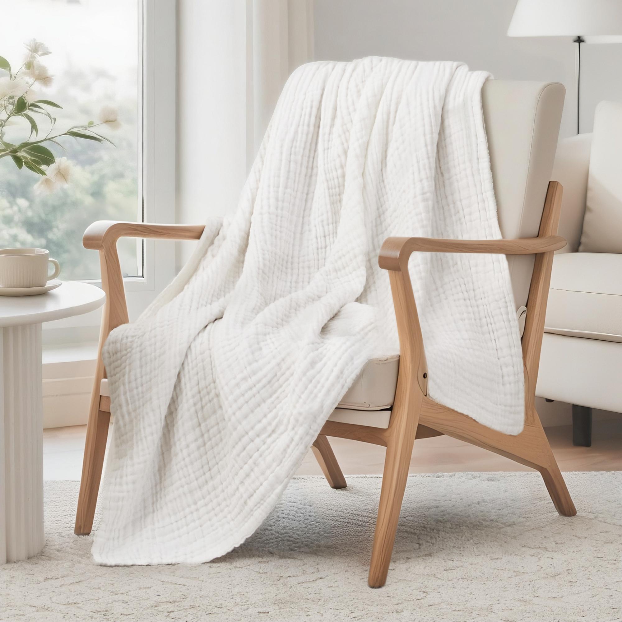 بطانية من القطن الموسلين 100%  - مراجعة Muslin Cotton Bedspread وسعره