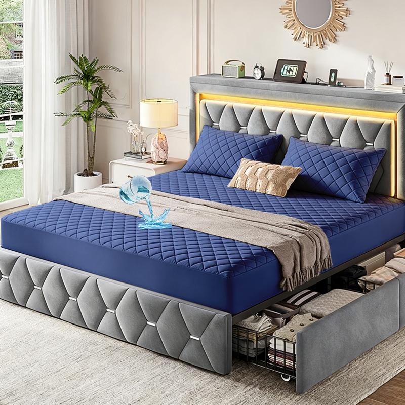 واقي مرتبة مقاوم للماء بنسبة 1 - مراجعة Waterproof Mattress Protector Breathable وسعره