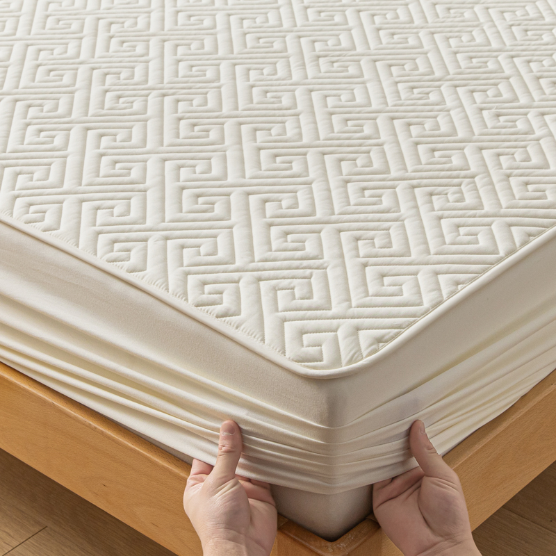 غطاء مرتبة مقاوم للماء بنمط شب - مراجعة Waterproof Mattress Protector Breathable وسعره