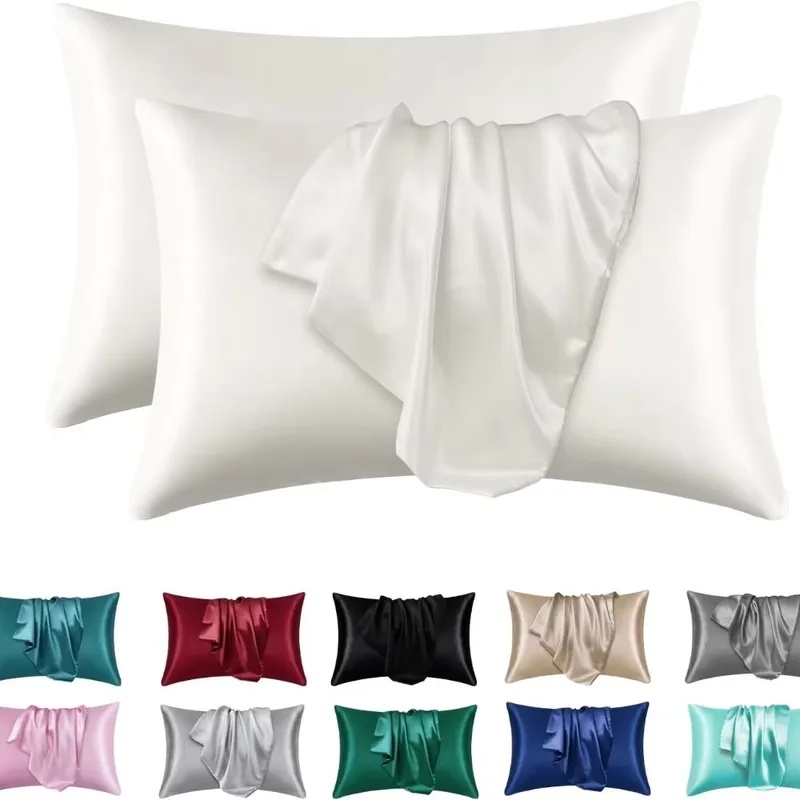 غطاء وسادة من الساتان الحريري  - مراجعة Satin Silk Pillowcase Hair Skin وسعره