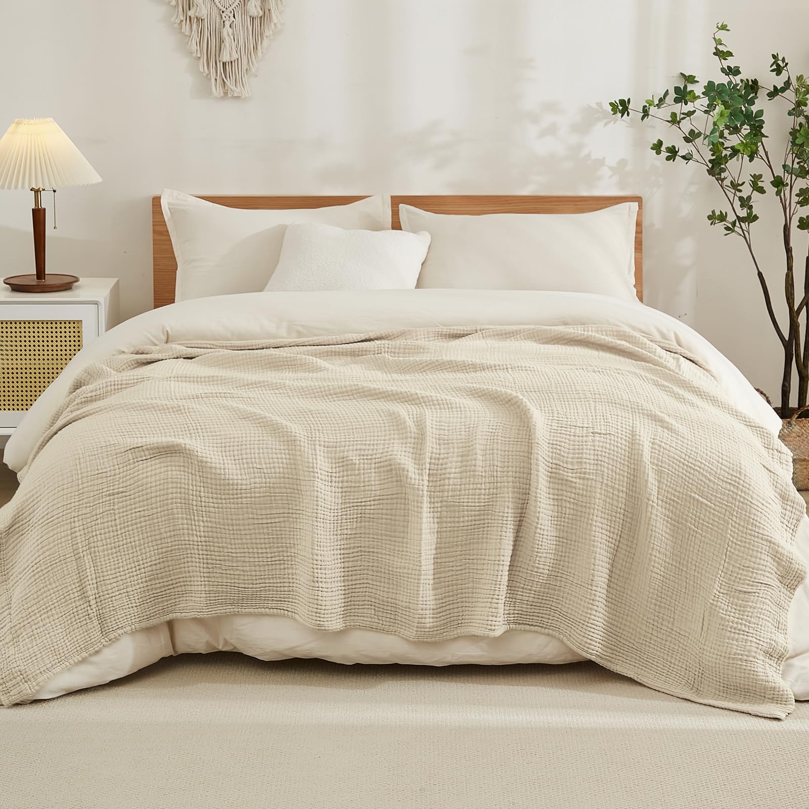 بطانية قطن 100% للسرير، بطانيا - مراجعة Muslin Cotton Bedspread وسعره