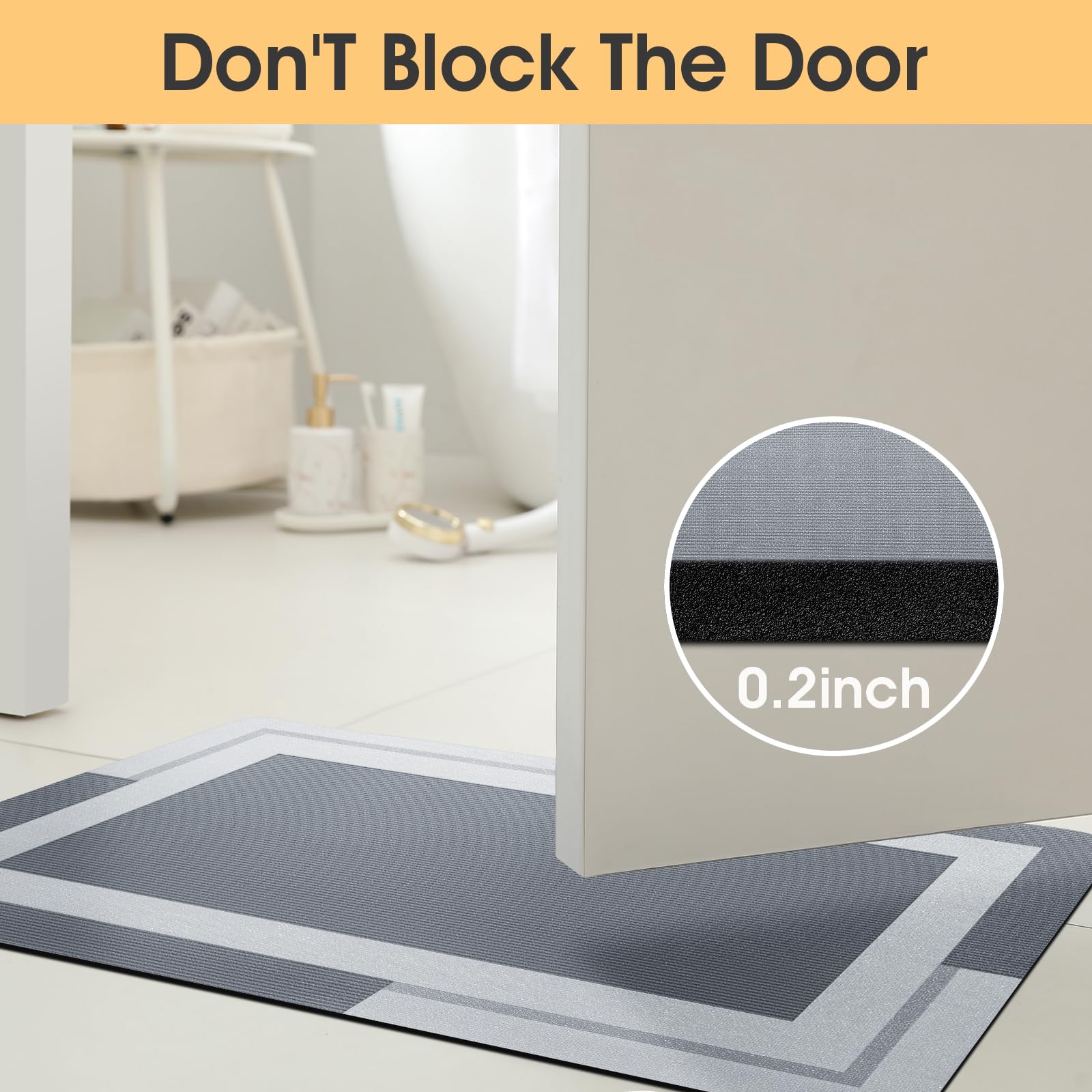 VIKAMA الحمام عداء البساط مع ع - مراجعة Quick Dry Diatomite Bath Mat وسعره
