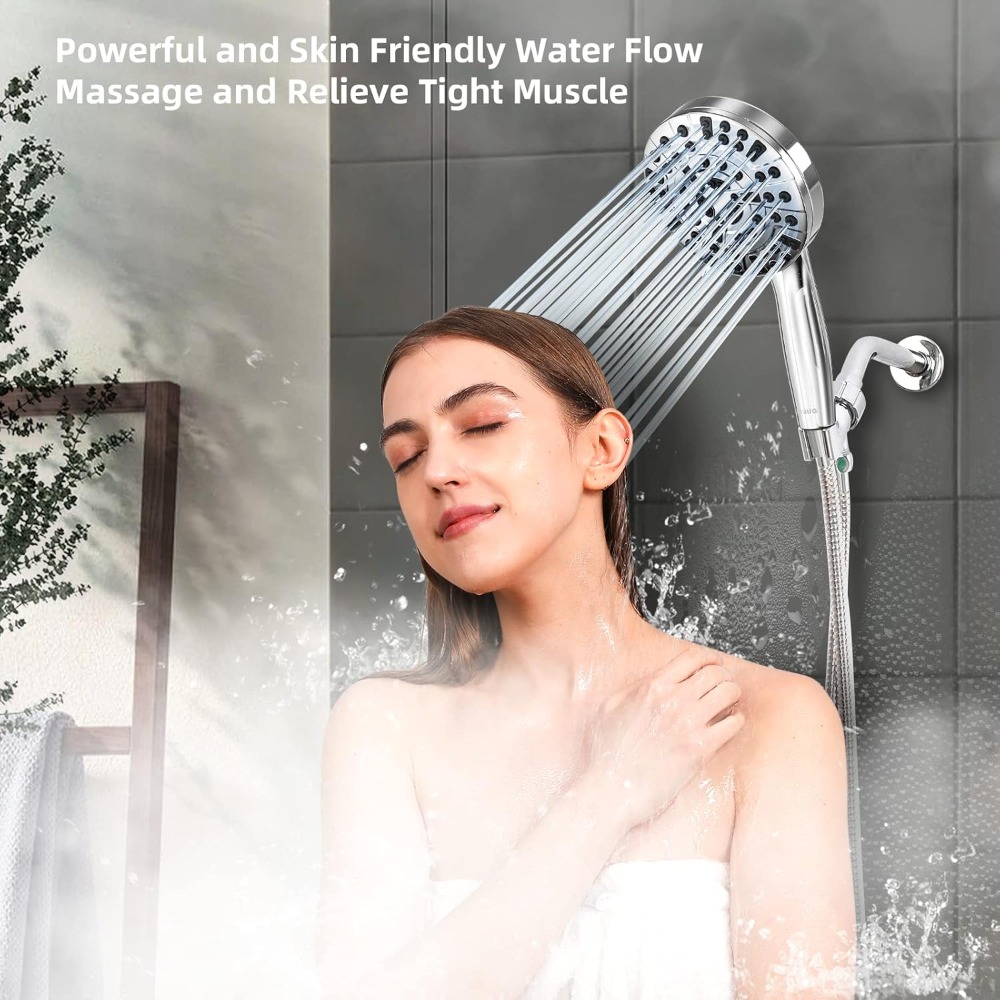 رأس دش عالي الضغط بـ 10 وظائف  - مراجعة High Pressure Shower Head Handheld وسعره
