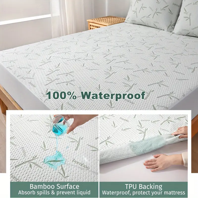 قطعة واحدة من واقي مرتبة الخيز - مراجعة Waterproof Mattress Protector Breathable وسعره