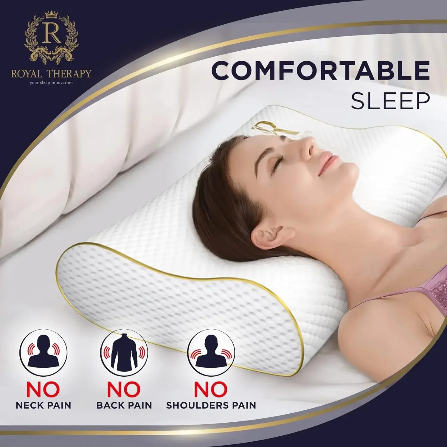 عبوتان من وسائد الميموري فوم ب - مراجعة Memory Foam Orthopedic Pillow Neck Pain وسعره