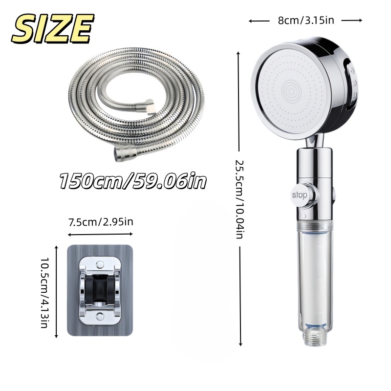 دش يدوي عالي الضغط موفر للمياه - مراجعة High Pressure Shower Head Handheld وسعره