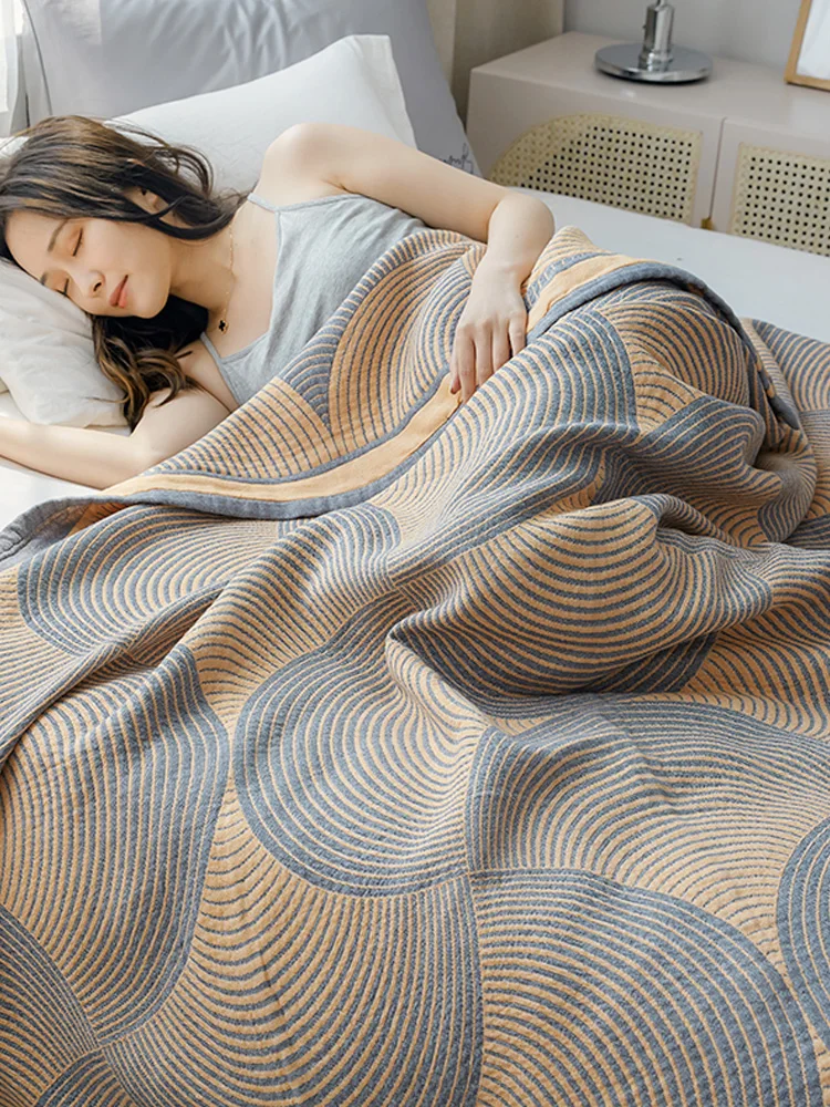 لحاف سرير مزدوج صيفي من القطن  - مراجعة Muslin Cotton Bedspread وسعره