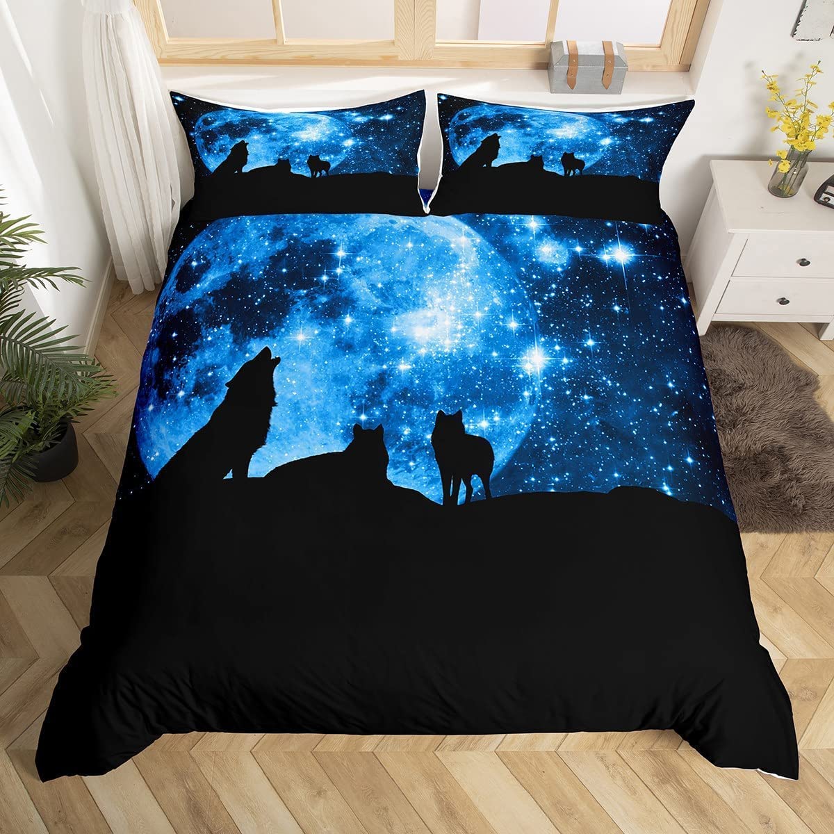 غالاكسي حاف مجموعة غطاء للأطفا - مراجعة Duvet Cover Sets With Zipper وسعره