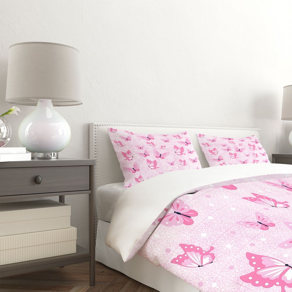طقم غطاء لحاف بنقشة الفراشات،  - مراجعة Aesthetic Floral Duvet Cover وسعره