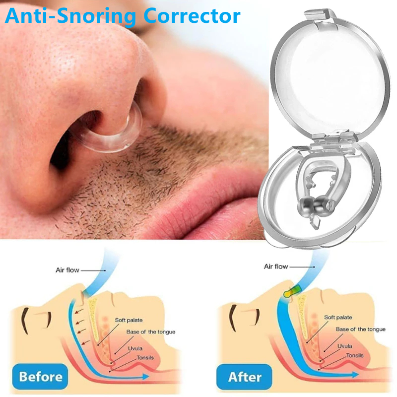 1/2/4 قطع مشبك أنف سيليكون مغن - مراجعة Anti Snore Contour Pillow وسعره