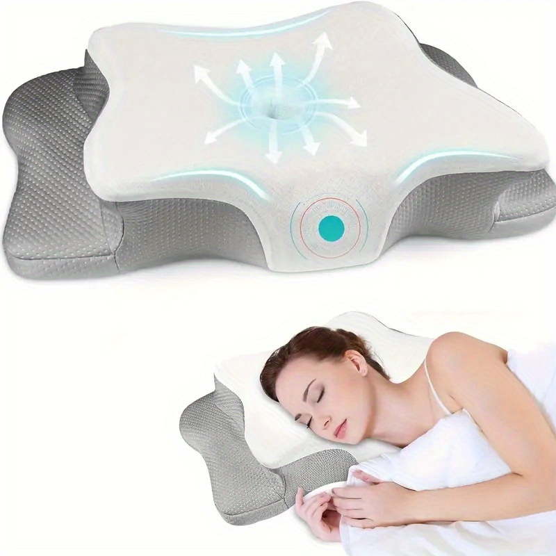 وسادة طبية بدون رائحة لتخفيف آ - مراجعة Memory Foam Orthopedic Pillow Neck Pain وسعره