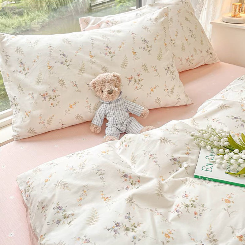 Ins الوردي الزهور الفراش مجموع - مراجعة Aesthetic Floral Duvet Cover وسعره