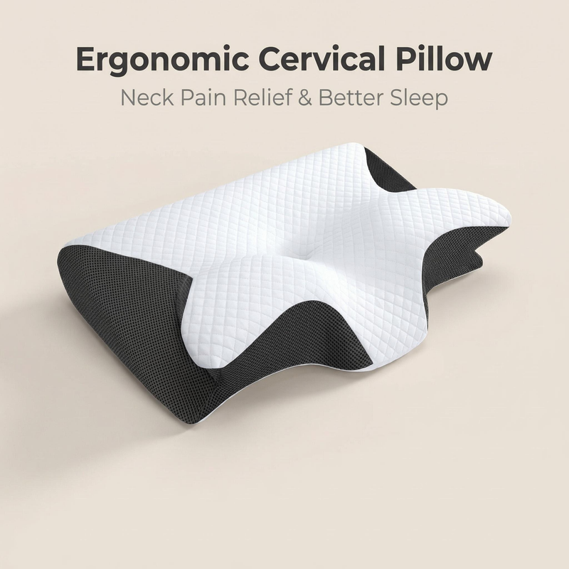 وسادة من الفوم الذاكر، وسادة ل - مراجعة Memory Foam Orthopedic Pillow Neck Pain وسعره