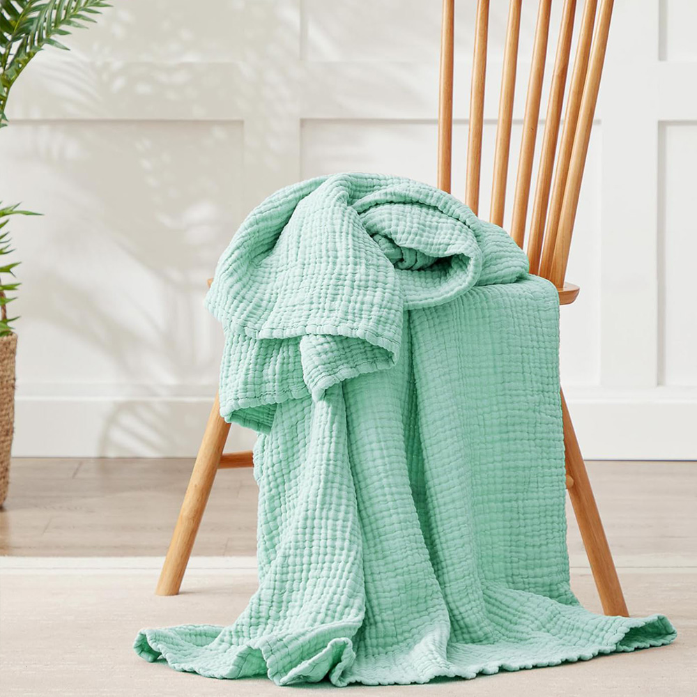 بطانيات قطنية من 6 طبقات خفيفة - مراجعة Muslin Cotton Bedspread وسعره