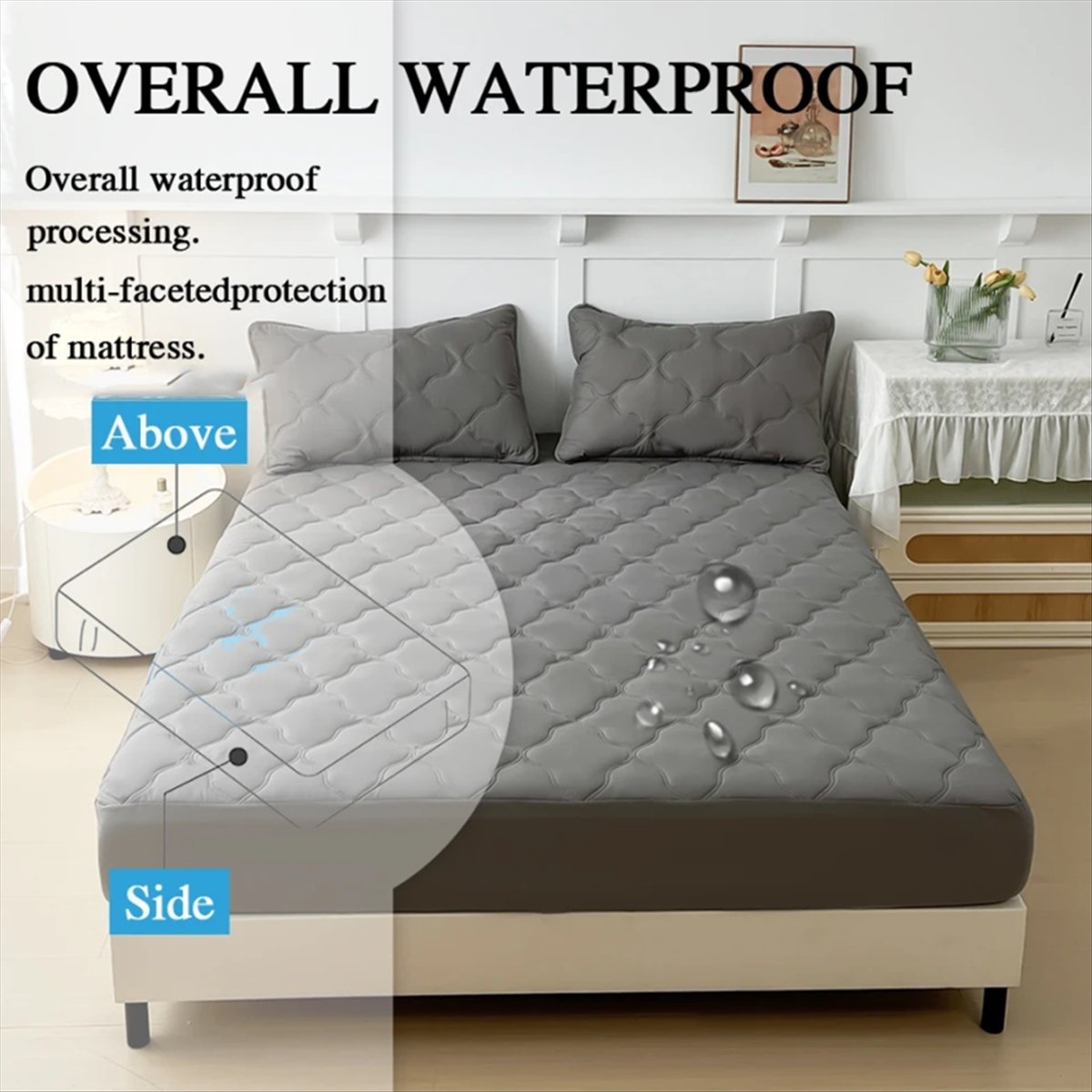 تعلم - ملاءات سرير مناسبة مقاو - مراجعة Waterproof Mattress Protector Breathable وسعره