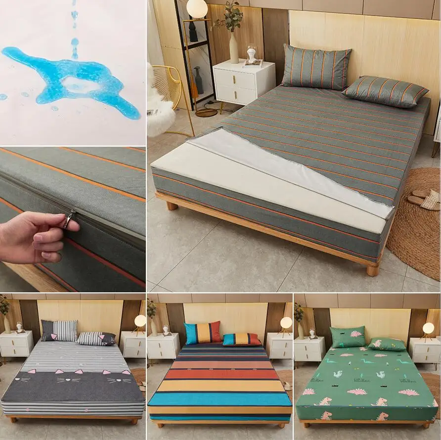 ستة جوانب مع سحاب غطاء واقي لل - مراجعة Waterproof Mattress Protector Breathable وسعره