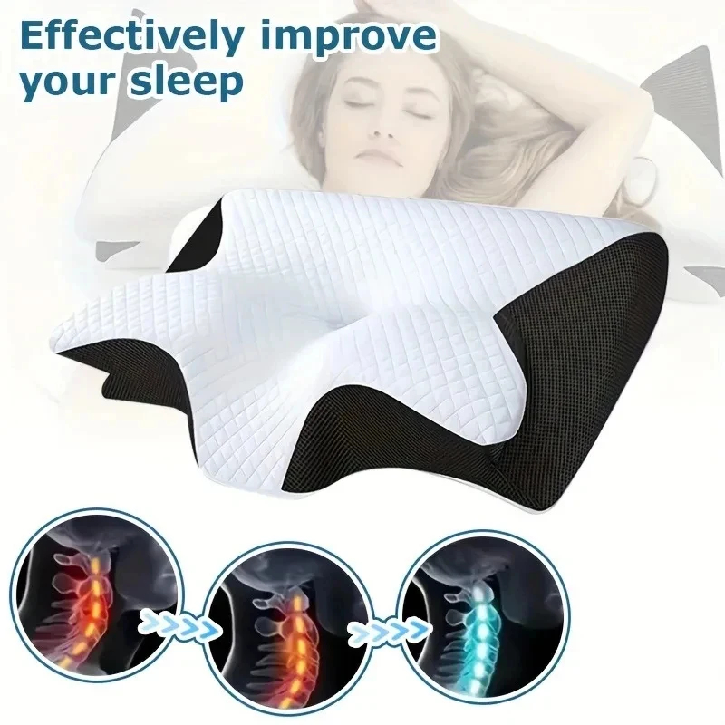وسادة طبية من الفوم المتكيف لل - مراجعة Memory Foam Orthopedic Pillow Neck Pain وسعره