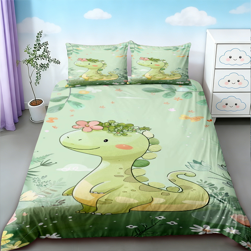 غطاء لحاف بتصميم ديناصور لطيف، - مراجعة Bedding وسعره