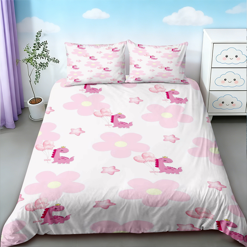 غطاء لحاف بتصميم ديناصور لطيف، - مراجعة Bedding وسعره