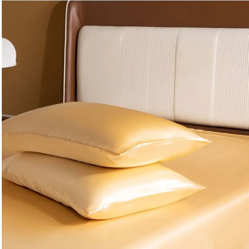 طقم أغطية وسائد ساتان حرير ، غ - مراجعة Satin Silk Pillowcase Hair Skin وسعره