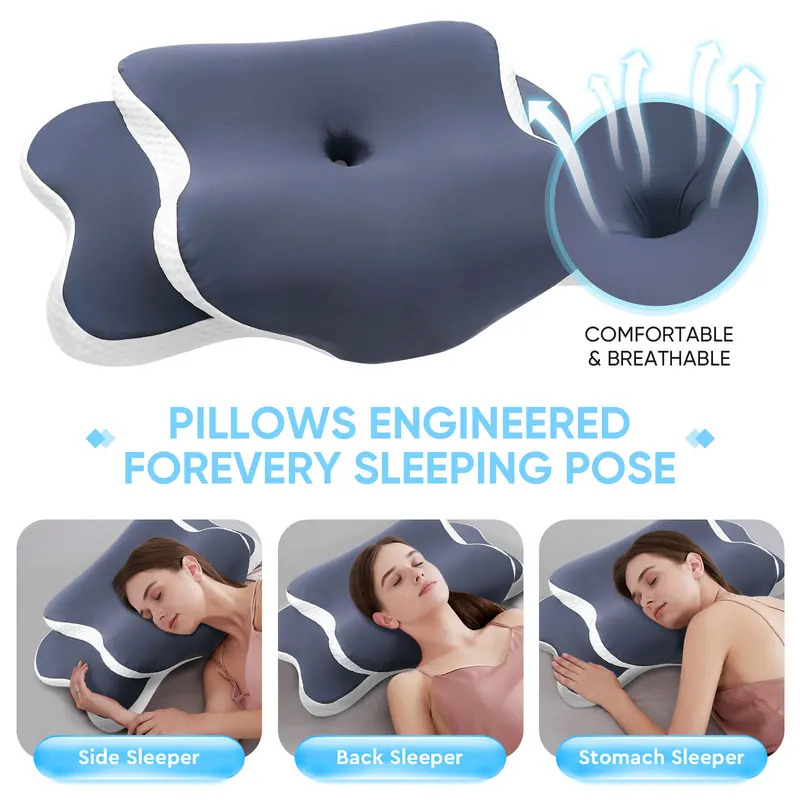 وسادة من الفوم الذاكر، وسادة ع - مراجعة Memory Foam Orthopedic Pillow Neck Pain وسعره