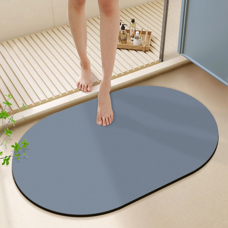 سجادة حمام بيضاوية غير منتظمة  - مراجعة Quick Dry Diatomite Bath Mat وسعره