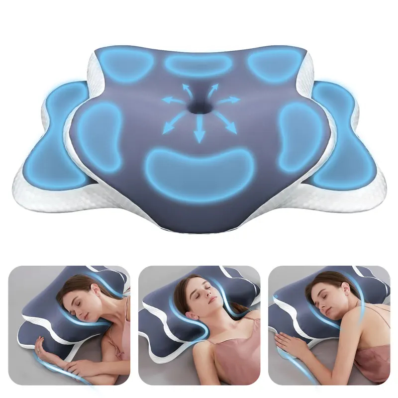 وسادة من الفوم المتكيف للرقبة  - مراجعة Memory Foam Orthopedic Pillow Neck Pain وسعره