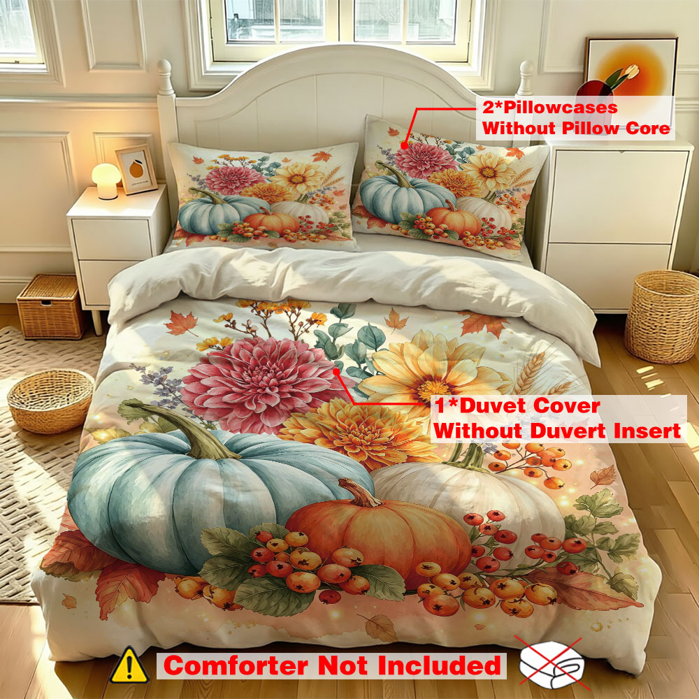طقم غطاء لحاف من 3 قطع بتصميم  - مراجعة Aesthetic Floral Duvet Cover وسعره