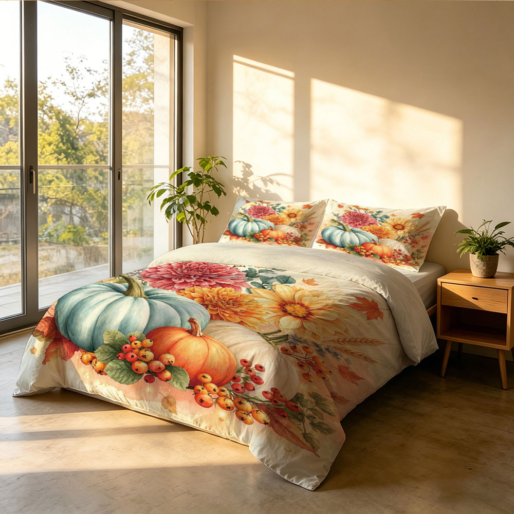 طقم غطاء لحاف من 3 قطع بتصميم  - مراجعة Aesthetic Floral Duvet Cover وسعره