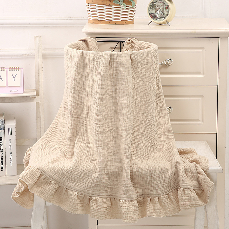 بطانية قطنية 100% مكشكشة من ال - مراجعة Muslin Cotton Bedspread وسعره