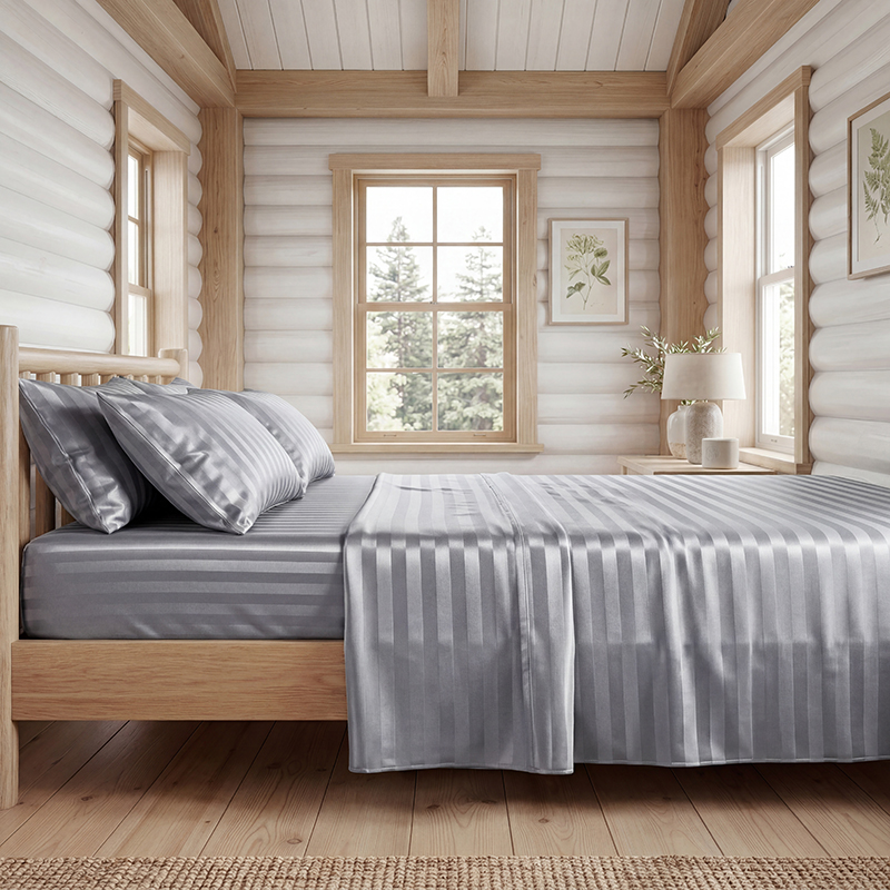 طقم ملاءات سرير ساتان مقاوم لل - مراجعة Fitted Bed Sheets Deep Pocket وسعره