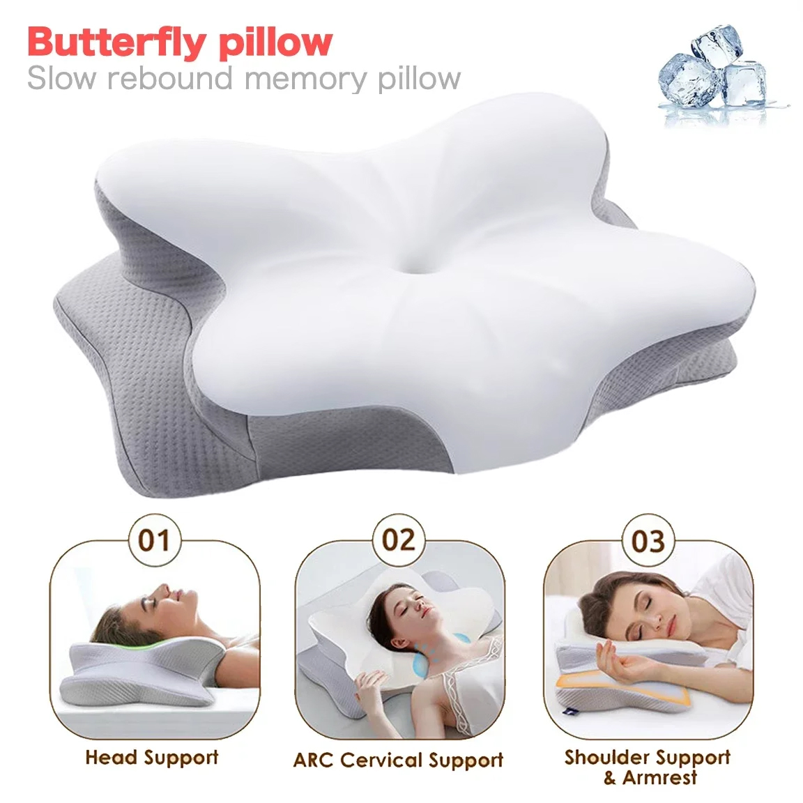 مريح العظام رغوة الذاكرة وسادة - مراجعة Memory Foam Orthopedic Pillow Neck Pain وسعره