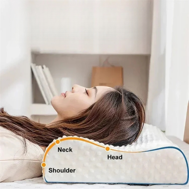 ​ ​ وسادة نوم من إسفنج الذاكرة - مراجعة Memory Foam Orthopedic Pillow Neck Pain وسعره