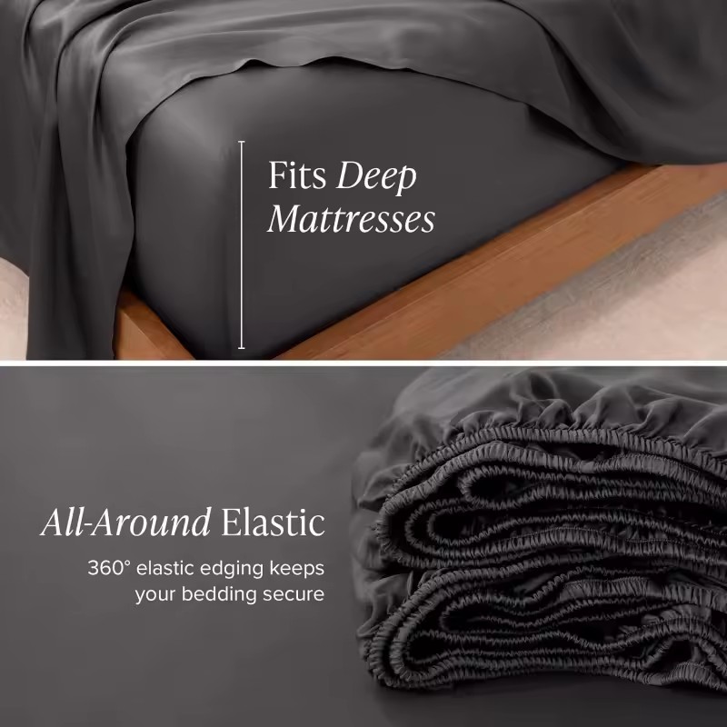 غطاء سرير صيفي مبرد بجيب عميق  - مراجعة Fitted Bed Sheets Deep Pocket وسعره